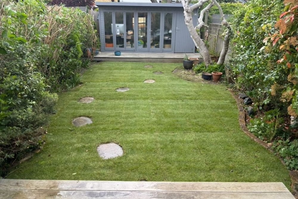 Turfing carried out by B & V